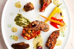 Pan Seared Lamb with Bean Byaldi